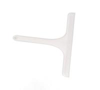 Window Cleaner Squeegee, Silicone Brush Head Portable Hook Glass Wiper Integrated Molding for Kitchen (White)
