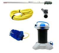 Unger AK159 Rinse & Go Pure Water Cleaning Kit - 4.5m Telescopic Pole, Water-Fed Brush & 20M Hose Pipe - Car Wash & Conservatory Cleaning Kit