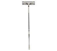 Window Cleaner Wiper Squeegee Brush Khaki Double Sided Long Rotatable Telescopic Rod For Home Office Storefront Boats 100cm 39.4 Inch 400g 14.1oz