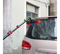 Window Cleaning Brush, 24FT Water Fed Telescopic Rotating Head Kit Multi-Purpose for Solar Panels & Home Windows