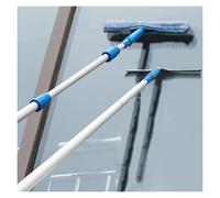 Window Cleaning Brush,Adjustable 40 Ft 26 30 15 20 Feet Window Cleaner Tool with Long Handle, Extendable Windows Squeegee Kit for Interior/Exterior High Window/Ceiling/Ma