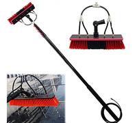 Window Cleaning Brush Equipment 3.6-12M Cleaner Kit, Water/Hose Fed Pole Cleaner, Shower with Extension Pole, Telescopic Window Washing Equipment,55cmbrush-20FT/6M