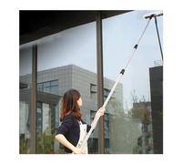 Window Cleaning Brush,Window Cleaning Pole 4 10 15 20 Ft, Telescopic Window Squeegee Cleaner Washing Extension Poles For High Reach Ceiling Interior Roof, Professional Gl