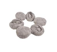 Window Cleaning Cloth Mop 12pcs for Robotic Window Cleaner Round Shape QHC002,S60,X5,WS-600(12pcs Grey)