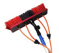 Window Cleaning Kit, Lightweight Aluminum Alloy Water Fed Pole, Solar Panel Cleaning Brush and Pole, Telescopic Water Brush for Cars, Glass Curtain Walls, Solar Panels, W