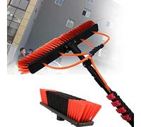 Window Cleaning Kit, Solar Panel Cleaning, Extendable Pole Washer, Emerncy Cleaning Set, Water Hose Operated, Includes Brushes for Easy Cleaning