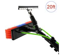 Window Cleaning Pole Water Fed Brush Roof Kit Extendable Telescopic Conservatory