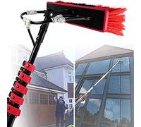 Window Cleaning Pole, Water Fed Telescopic Brush Window Cleaner Kit, Extendable Solar Panel Washing Equipment Cleaning Conservatory Roof 3.6-10.8m, easy to clean 9m/30ft