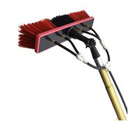 Window Cleaning Pole, Water/Hose Fed Pole, Cleaning Photovoltaic and Solar Panels / 35cm Brush Head for Car Indoor Outdoor Window Glass,3.6M/12Ft