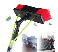 Window Cleaning Pole with Hydraulic Telescopic Brush - Retractable Cleaner for Greenhouse Roofs, Photovoltaic Panels, and Truck Windows