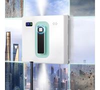 Window Cleaning Robot 2500pa,Square Smart Vacuum Cleaner W/Dual Water Spray&Remote Control&Safety Rope, Glass For Interior/Exterior s,White