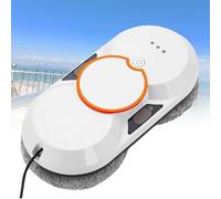Window Cleaning Robot, 5600Pa Smart Glass Cleaner Robotic with Twin 30ML Water Tank, Remote Control and Dual Water Spray for High Rise Windows and Tiles