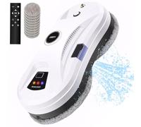 Window Cleaning Robot, Automatic Glass Cleaner with Water Spray, Smart Electric Robot with Remote Control, 5600Pa Suction for Effortless Window Washing