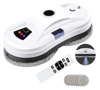 Window cleaning robot, automatic water spray robot window cleaning tool, double suction cup suction, UPS power protection, wireless remote control command, suitable for indoor and outdoor window glass