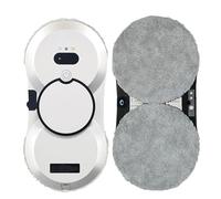 Window Cleaning Robot, Automatic with Water Spray, Dual Suction Cup Suction, Wireless Remote Control, Suitable for Indoor and Outdoor,White-HCR 10