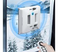 Window Cleaning Robot Cleaner & Cleaner-Dual Sprayer,3000Pa Glass Automatic Smart Cleaner,Remote Control Vacuum Cleaner-Dry&Wet Rubbing,White