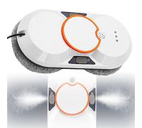 Window Cleaning Robot Cleaner,Smart Glass ic Dual Water Spray/Remote,5600pa Powered Washer For Table High s Ceiling Magnetic Automatic, Outdoor Indoor,White