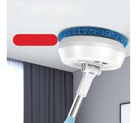 Window Cleaning Robot, Electric Glass Cleaner Smart Cordless Floor Mop with 138cm Telescopic Pole Wet Dry Dual Mode for WINDOWS Walls Ceilings(A)