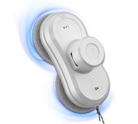 Window Cleaning Robot Smart, Automatic Water Spray Tool, Double Suction Cup Suction, Wireless Remote Control Command, Suitable For Indoor Outdoor,White-W R1