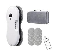 Window Cleaning Robot with Dual Water Spray, Smart Path Planning Glass Cleaner, 7200Pa Suction, App Control, Intelligent Avoidance, 5m Safety Rope for Interior Highrise Windows