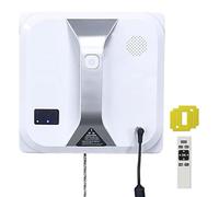 Window Cleaning Robot With Remote Control, 3000pa Cleaner With 20 Min Power Off Protection, Smart Vacuum For High-Rise s,Glass,Tiles,Bathroom,White