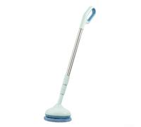 Window Cleaning Robot with Telescopic Handle for High Rise Glass - Smart Edge Detection & Auto Path Planning - Electric Vacuum Cleaner for Windows Doors Mirrors 52cm(Blue)