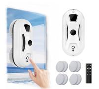 Window Cleaning Robot with Ultrasonic Technology, 5600PA Intelligent Cleaner, Auto Water Spray, and Remote Control for Windows, Tiles, and Ceilings