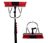 Window Cleaning Rod, Water-Fed Telescopic Brush,Extendable Cleaner Greenhouse Roof, Cleaning Photovoltaic and Solar Panels, Cleaning Brush Head,35cmbrushhead-6M/20FT