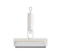 Window Cleaning Scraper - 19.5x24cm ABS PP Squeegee | 2-in-1 Integrated Sprayer | Scratch Free Glass Shower Door Cleaner | Streak-free Windshield Tools | For Kitchen Stove Bathroom Mirror