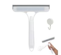 Window Cleaning Scraper, 3-in 1 Spray Function Window Squeegee Cleaner, Shower Screen Scraper, Shower Squeegee for Bathroom, Window,Mirror and Car Glass (White)