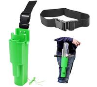 Window Cleaning Side Bucket On a Belt Holster Holds 3 Squeegees and a Washer (Green)