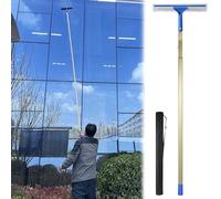Window Cleaning Squeegee Kit with Telescopic Pole, Includes Storage Bag for High Rise Buildings, Apartments, and Malls