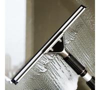 Window Cleaning Squeegee with Long Pole - Ideal Shower Tool for Glass Doors, Includes Replacement Cloth for Optimal Cleaning