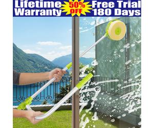 Window Cleaning Tool U Shaped Telescopic Window Cleaner External Glass Washer