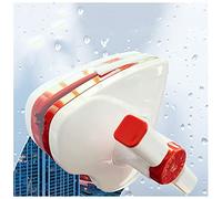Window Cleaning Tools, Magnetic Double Side Glass Cleaner, Window Clean Brush, Washing Equipment Wiper Cleaning Tool(Red,5~16mm)