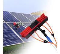 Window Cleaning Water Fed Pole Kit with 20m Water Pipe, Adjustable Aluminum Extension Tool for Solar Panel and Roof Cleaning