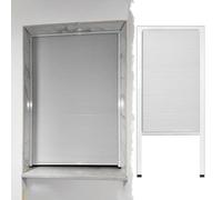 Window Closet Folding Door Space Saving, No Drilling Pull Down Interior Accordion Doors, Sliding Privacy Multifold Gate for Room Divider/Skylight Blinds(W65xH65cm/25.6x25.6")