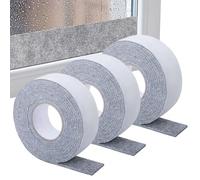 Window Condensation Stopper, Self Adhesive Weather Stripping, Absorbent Water Barrier, Cuttable 3 Piece Set, Anti Moisture for Sliding Doors Bathroom Mirrors Home Shower Balcony Bedroom