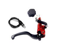 Window Control Lifter Switch For Vespa Universal Motorcycle Brake Clutch Pump Lever Tubing Interface Radial 17.5mm Master Cylinder 22mm(Red Right 2)