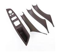 Window Control Switch For 5 Series F10 F18 Car Inner Door Handle Cover Window Glass Lifting Buttons Interior Panel Protect Stickers(Dark Brown)