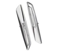 Window Control Switch For BMW 5 Series F10 F11 2010-2017 Lamp Cars Front Side Marker Fender Bright Black(Electroplated Lens-2)