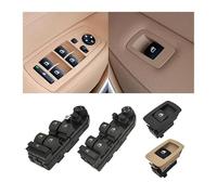 Window Control Switch For E60 E83 For 5 Series For X3 520 523 525 530 523 Car Electric Power Master Window Switch Control Button(Model C Beige)