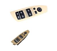 Window Control Switch For F01 F02 For 7 Series 730 740 750 760i 61319241915 Car Front Master Electric Power Window Control Switch Button(Model a Beige)