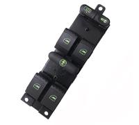 Window control Window Panel Master Switch For Passat For Golf For Jetta For MK4 B5 For Seat Leon For Octavia 1U2 For Skoda For Fabia 6Y2 For Superb 3U4 1J4959857 switch button(Green)
