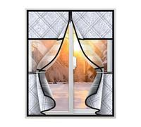 Window Cover - Cold Weather Thermal Shield, Non Drill Installation Panel, Energy Saving Material, Heat Retention Accessory for Apartment Dorm Bedroom Bathroom Rental House Winter Insulation