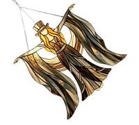 Window Decor Accent in Acrylic, 20CM | Dancing Lady Figure Ornament with Light Catching Detail for Indoor Room Display