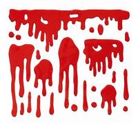 Window decoration Gel blood (20x20 cm)
