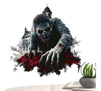 Window Decoration - Halloween Removable PVC Wall Decoration | Scary Ghosts | 3D Floor Decoration for Indoor Office Bedroom Apartment Kitchen