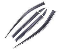 Window deflector Fit For Toyota Fit For RAV4 2020 Chrome Window Trim Window Visors Weathershields Wind Rain Guard Shades Rearview mirror rain visor(6-piece set)