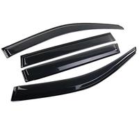 Window Deflector For VW For Atlas For Teramont For Pro 2025 2026 Car Window Visor Rain Deflector Guard Weathershield Sun Shield Guards Rain Guards Window Visor(Black-Rear Pair)